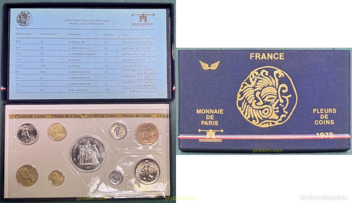 Monedas antiguas de Europa: 4500 FRANCIA 1978 SET MONNAIE DE PARIS 1978
