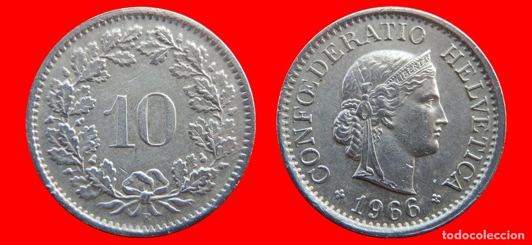 Monedas antiguas de Europa: 10 RAPPEN 1966 SUIZA-143934