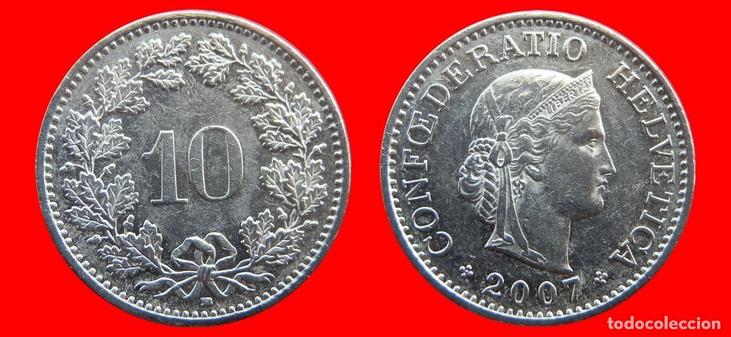 Monedas antiguas de Europa: 10 RAPPEN 2007 SUIZA-143936