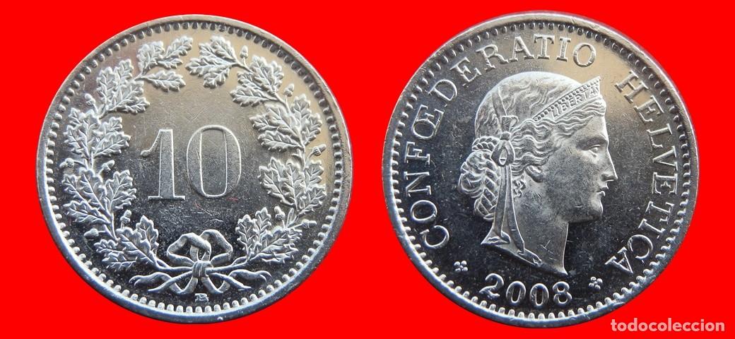 Monedas antiguas de Europa: 10 RAPPEN 2008 SUIZA-143937