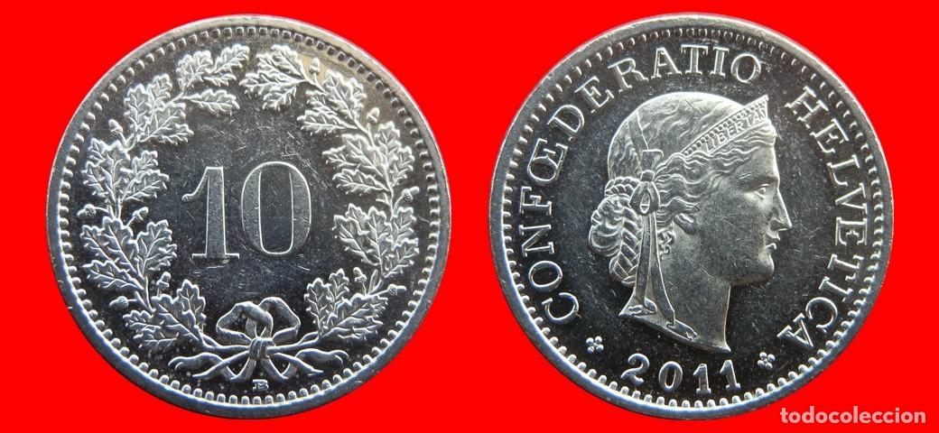 Monedas antiguas de Europa: 10 RAPPEN 2011 SUIZA-143940