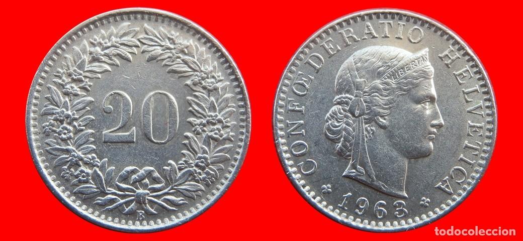 Monedas antiguas de Europa: 20 RAPPEN 1963 SUIZA-143951