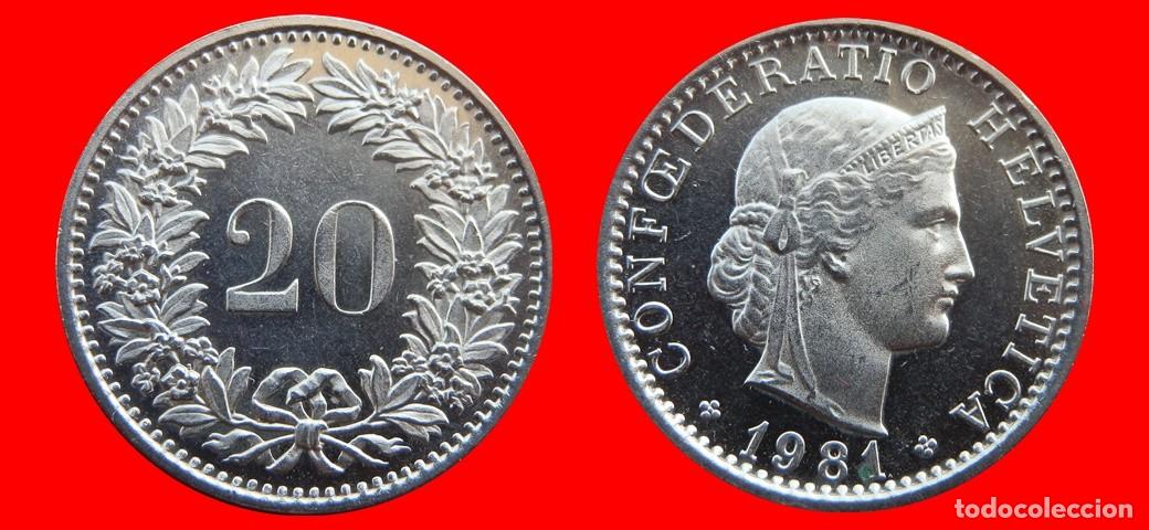 Monedas antiguas de Europa: 20 RAPPEN 1981 SUIZA-143955
