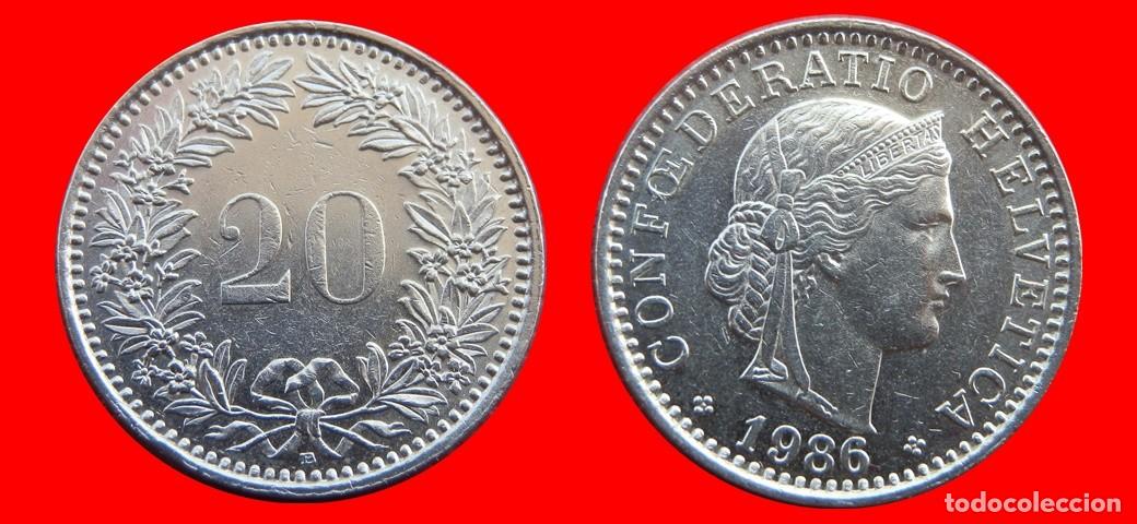 Monedas antiguas de Europa: 20 RAPPEN 1986 SUIZA-143957