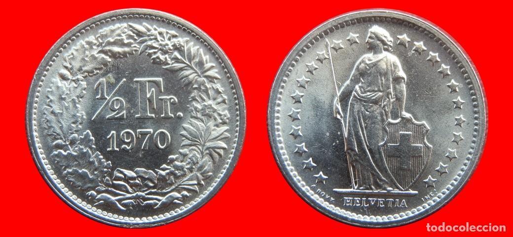 Monedas antiguas de Europa: 1/2 FRANCO 1970 SUIZA-143964