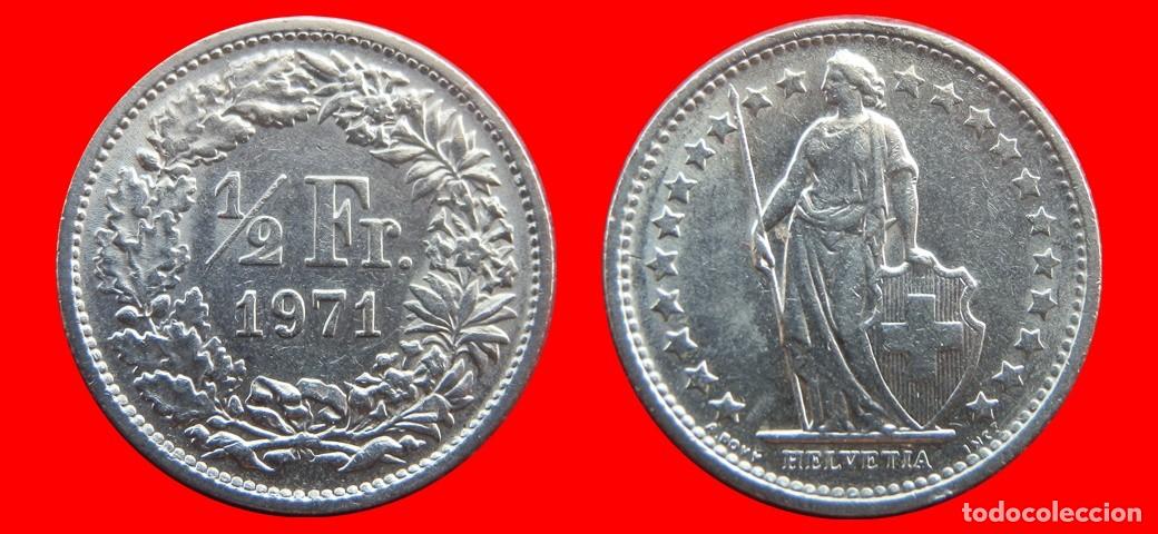 Monedas antiguas de Europa: 1/2 FRANCO 1971 SUIZA-143965