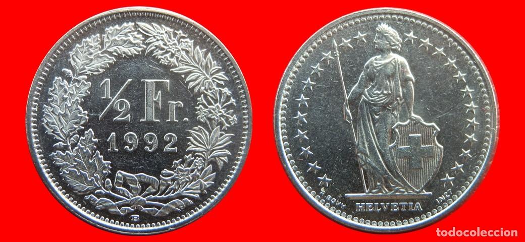 Monedas antiguas de Europa: 1/2 FRANCO 1992 SUIZA-143970