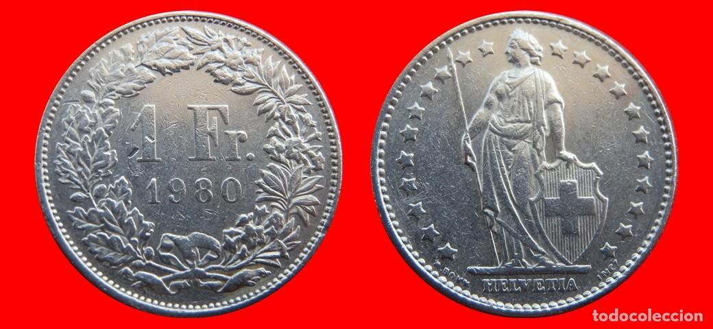 Old Coins of Europe: 1 FRANCO 1980 SUIZA-143973