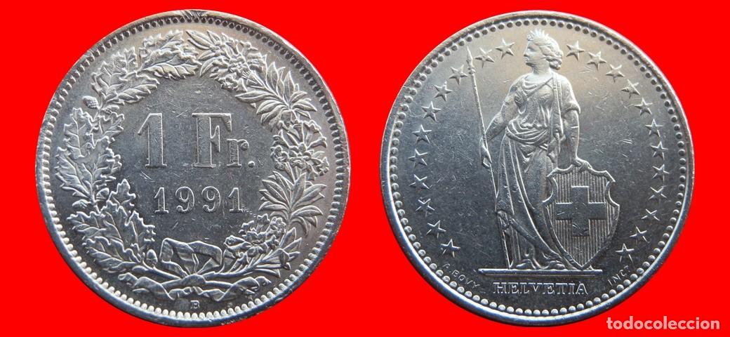 Monedas antiguas de Europa: 1 FRANCO 1991 SUIZA-143975