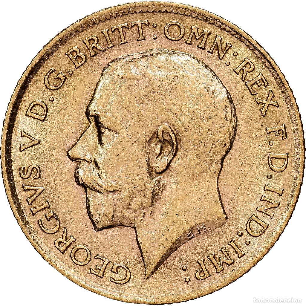 Monedas antiguas de Europa: [#1213919] Gran Breta&ntilde;a, George V, 1/2 Sovereign, 1912, British Royal Mint, Oro, SC