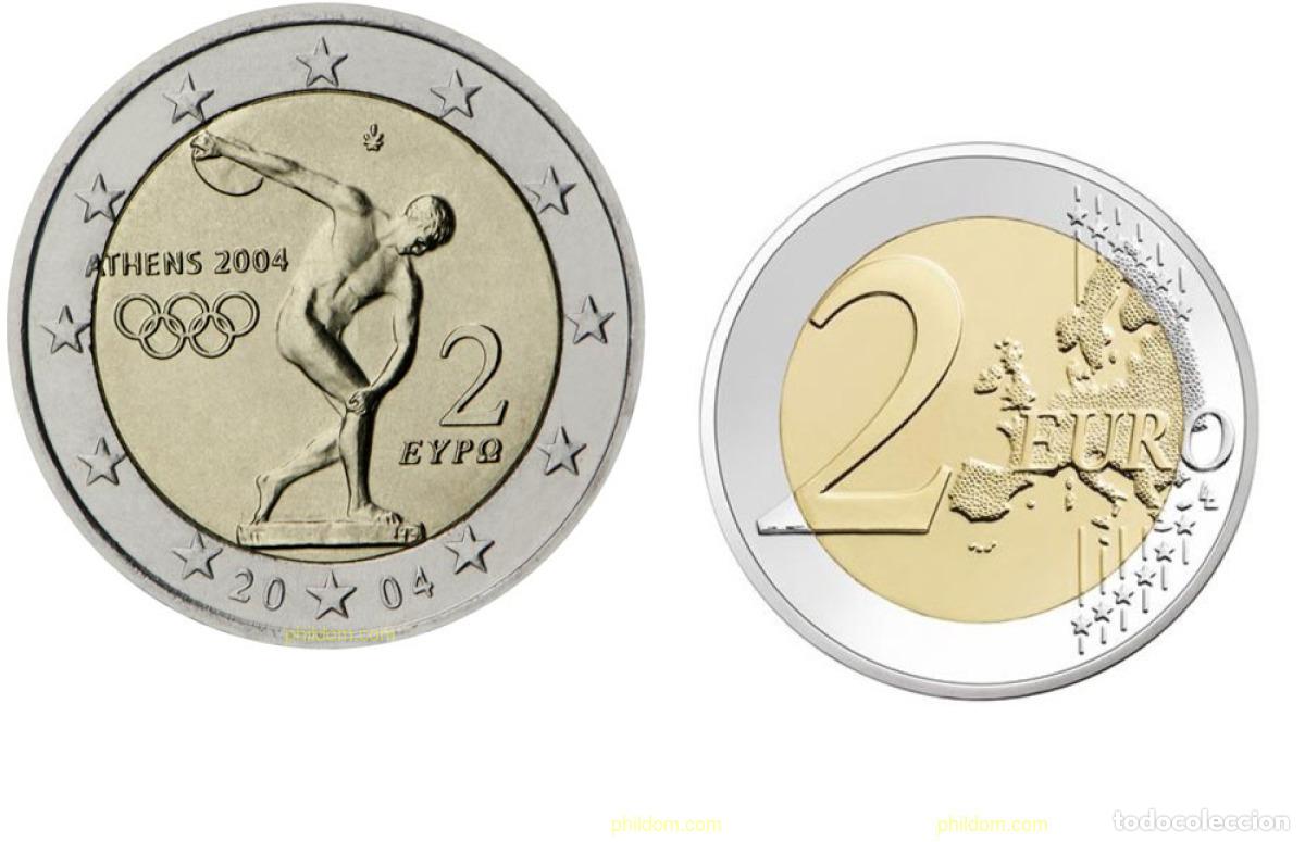 Monedas antiguas de Europa: 3407 GRECIA 2004 MONEDA CONMEMORATIVA 2 EUROS GRECIA 2004 (JJOO)