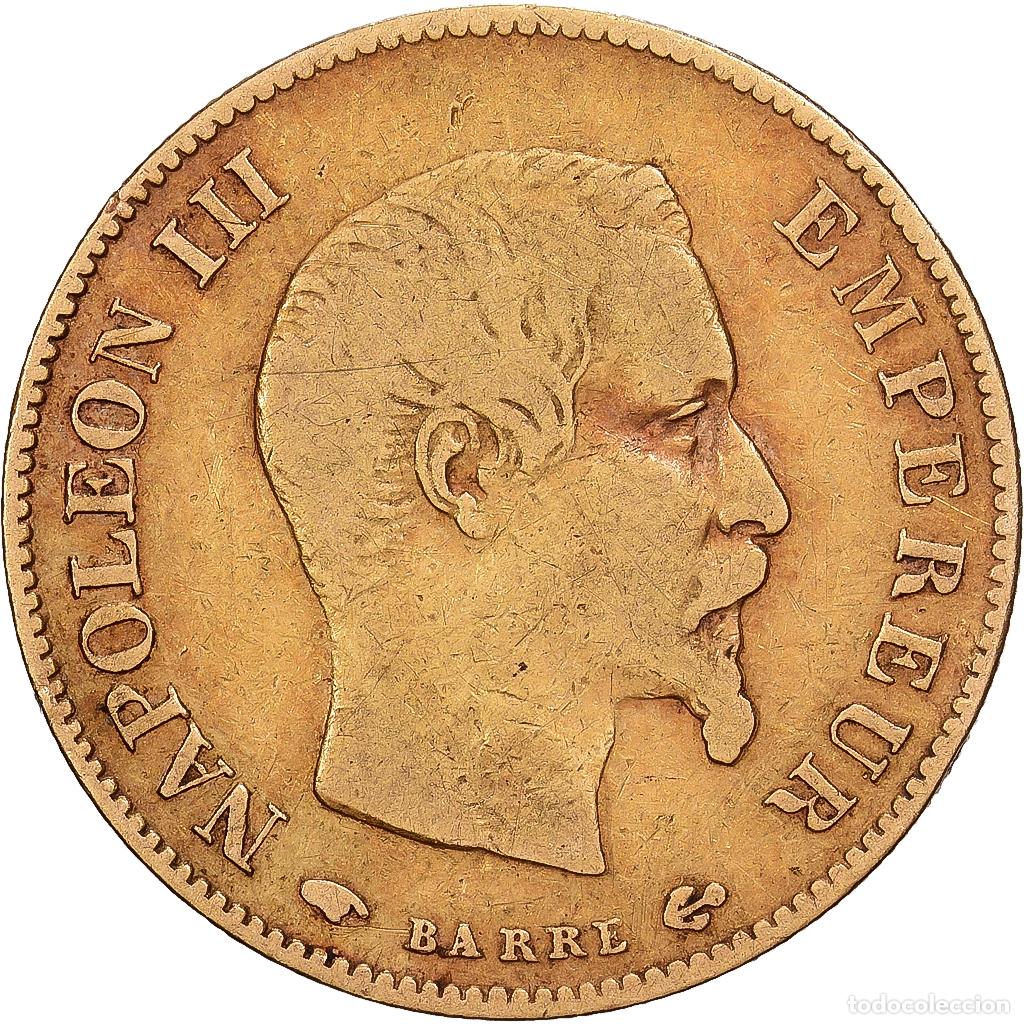 Monedas antiguas de Europa: [#1213934] Francia, 10 Francs, Napol&eacute;on III, 1859, Paris, Oro, BC+, Gadoury:1014, KM:784.3