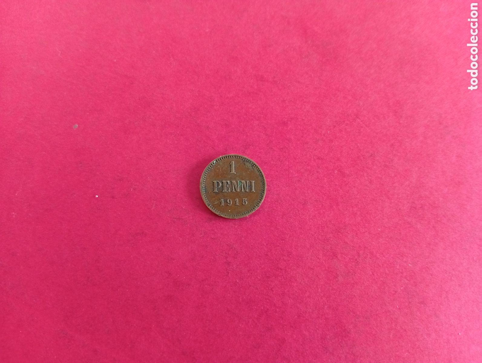 Monedas antiguas de Europa: 1 penni de Finlandia 1915