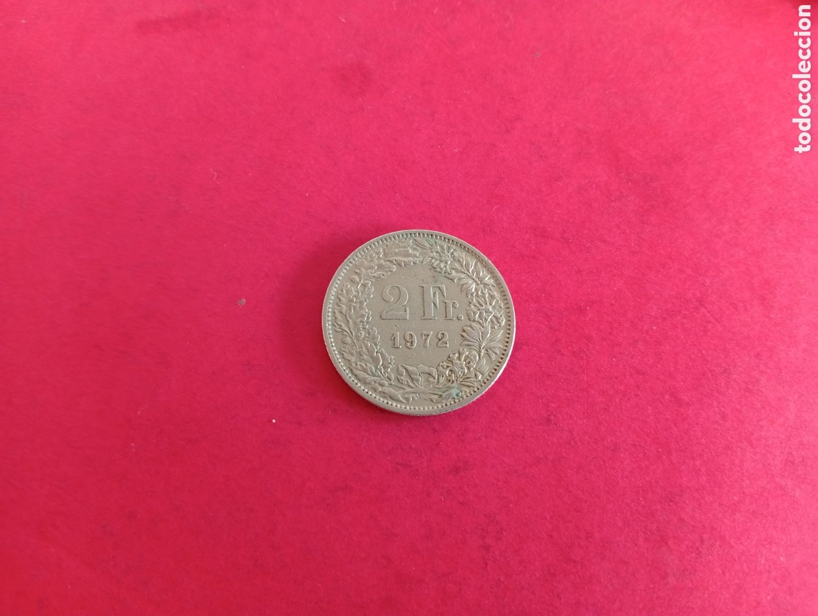 Monedas antiguas de Europa: 2 francos de Suiza 1972