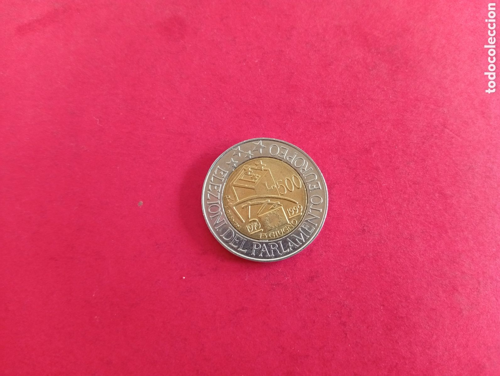 Monedas antiguas de Europa: 500 liras de Italia 1999