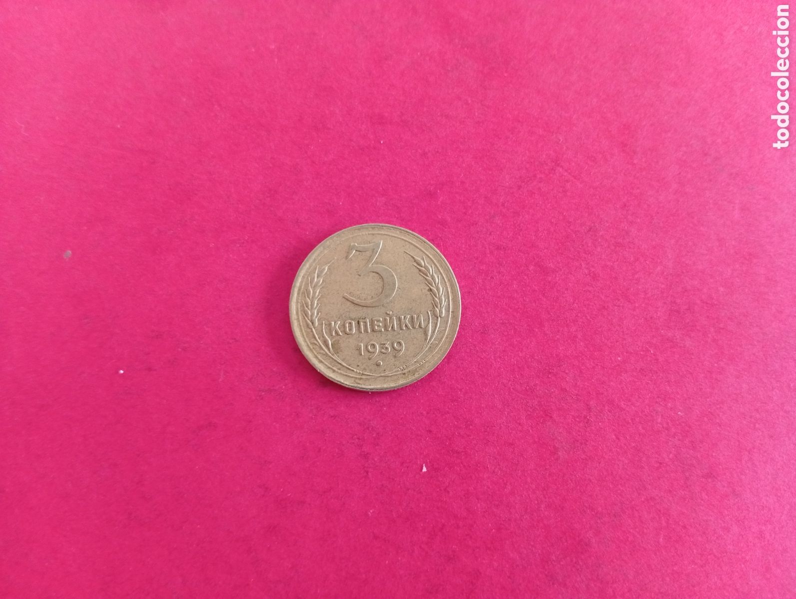 Monedas antiguas de Europa: 3 kopec de Rusia 1939