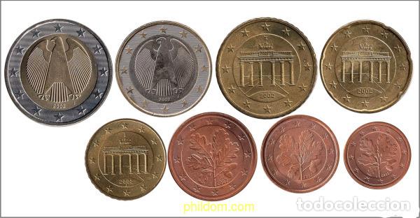 Monedas antiguas de Europa: 3393 ALEMANIA FEDERAL 2002 TIRA EUROS 2002 ALEMANIA J