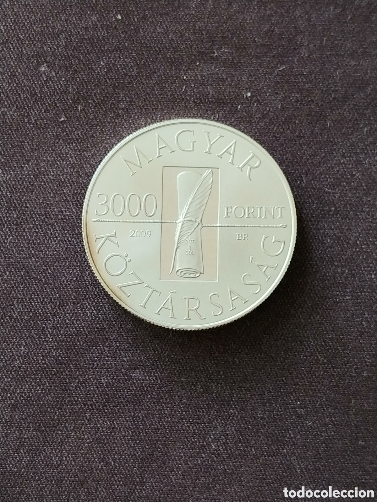 Monedas antiguas de Europa: Hungr&iacute;a, 3000 Forint 2009, Ag 925 mls., escasa