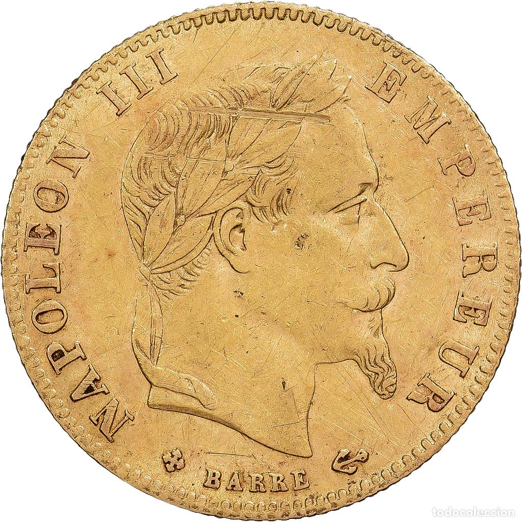 Monedas antiguas de Europa: [#1202887] Francia, Napoleon III, 5 Francs, Napol&eacute;on III, 1865, Strasbourg, Oro, MBC