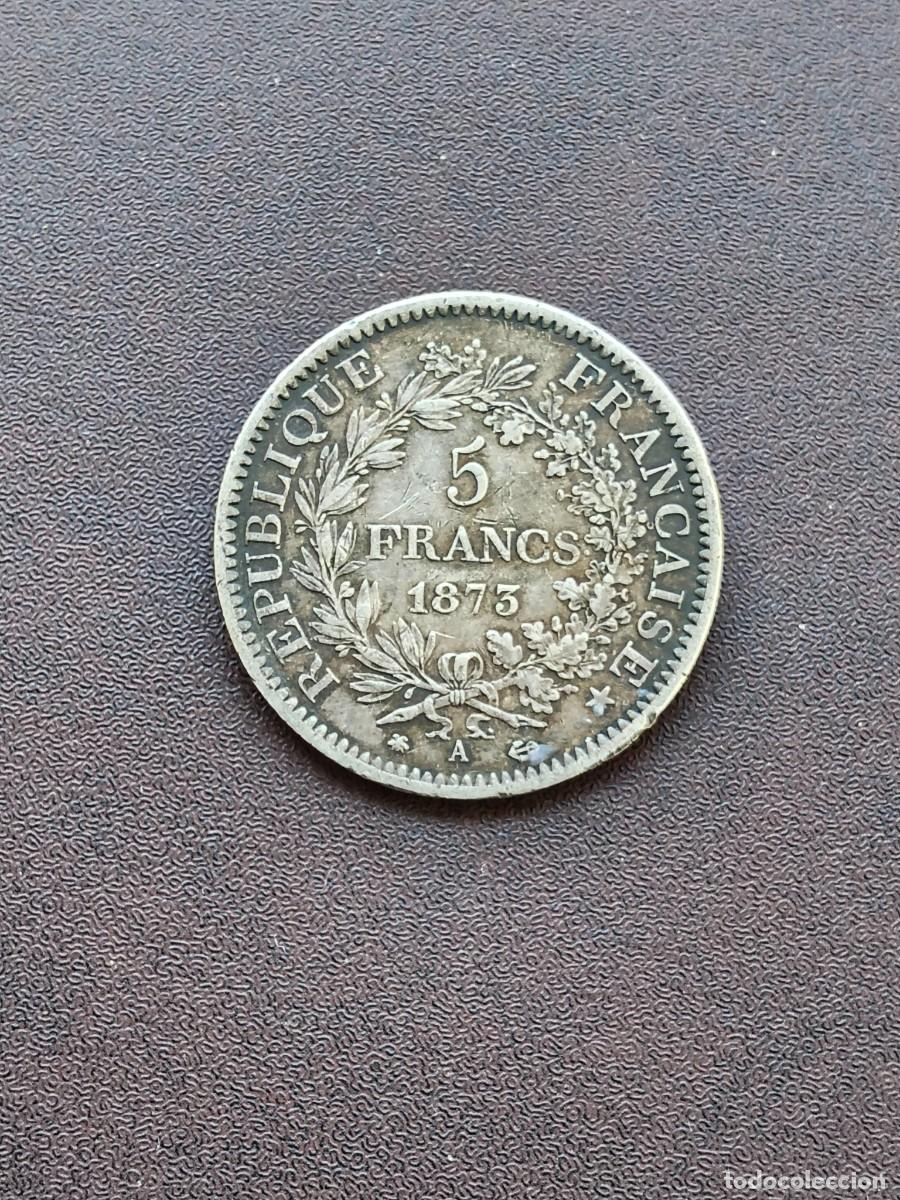 Monedas antiguas de Europa: MONEDA DE 5 FRANCOS DE FRANCIA DEL A&Ntilde;O 1873 HERCULES. DE PLATA.