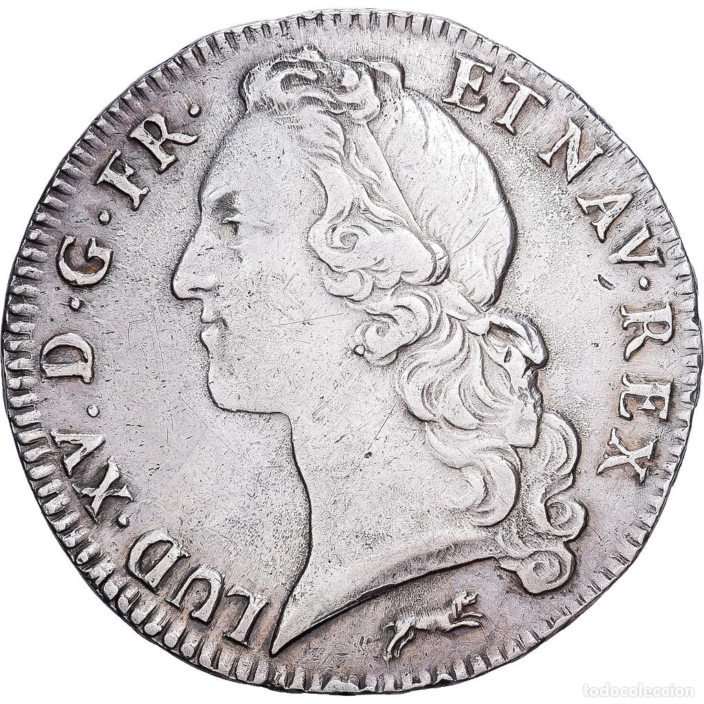 Monedas antiguas de Europa: [#1202854] Francia, Louis XV, Ecu, 1756, Orl&eacute;ans, Plata, MBC, Gadoury:322, KM:523.18
