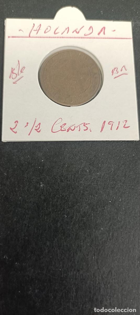 Monedas antiguas de Europa: HOLANDA 2 1/2 CENTIMOS 1912 BC KM=150 (BRONCE)