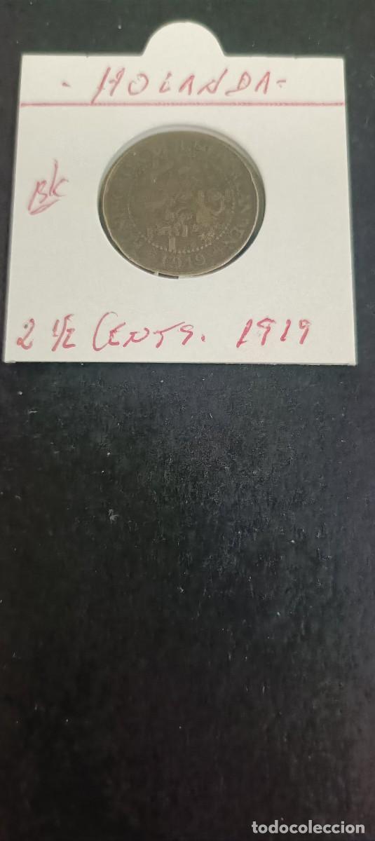 Monedas antiguas de Europa: HOLANDA 2 1/2 CENTIMOS 1919 BC KM=150 (BRONCE)