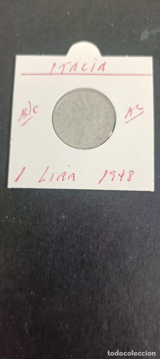 Monedas antiguas de Europa: ITALIA 1 LIRA 1948 BC KM=87 (ALUMINIO)
