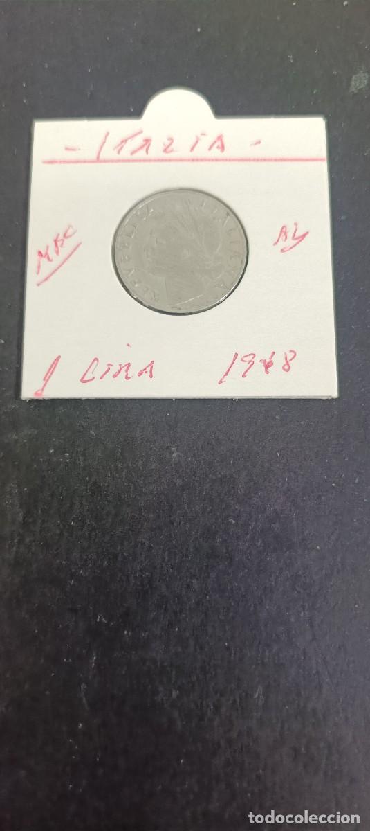 Monedas antiguas de Europa: ITALIA 1 LIRA 1948 MBC KM=87 (ALUMINIO)