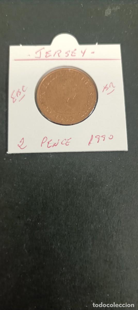 Monedas antiguas de Europa: JERSEY 2 PENCE 1990 EBC KM=55 (BRONCE)