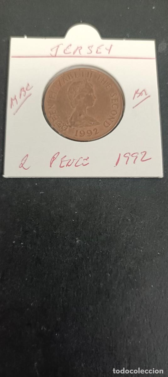 Monedas antiguas de Europa: JERSEY 2 PENCE 1992 MBC KM=55 (BRONCE)