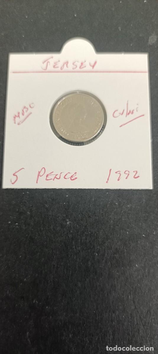Monedas antiguas de Europa: JERSEY 5 PENCE 1992 MBC KM=56.2 (CUPRONIQUEL)