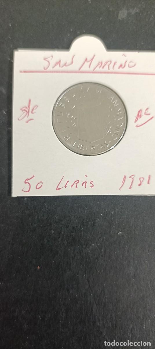 Monedas antiguas de Europa: SAN MARINO 50 LIRAS 1981 S/C KM=121 (ACERO)