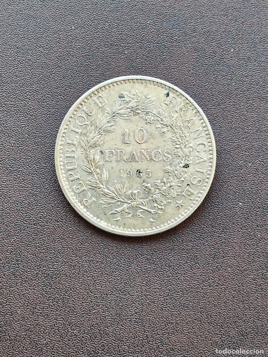 Monedas antiguas de Europa: MONEDA DE 10 FRANCOS DE FRANCIA DEL A&Ntilde;O 1965 HERCULES. DE PLATA.
