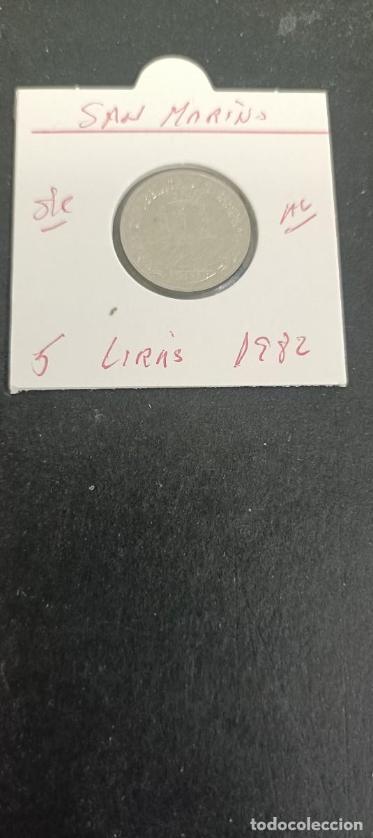 Monedas antiguas de Europa: SAN MARINO 5 LIRAS 1982 S/C KM=133 (ALUMINIO)