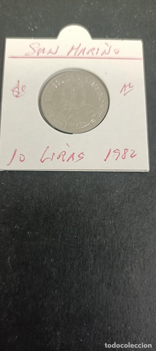 Monedas antiguas de Europa: SAN MARINO 10 LIRAS 1982 S/C KM=134 (ALUMINIO)