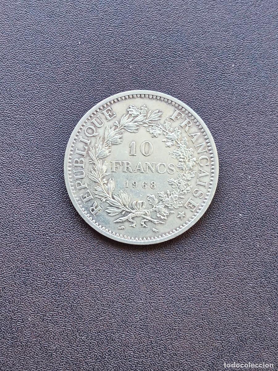 Monedas antiguas de Europa: MONEDA DE 10 FRANCOS DE FRANCIA DEL A&Ntilde;O 1968 HERCULES. DE PLATA.