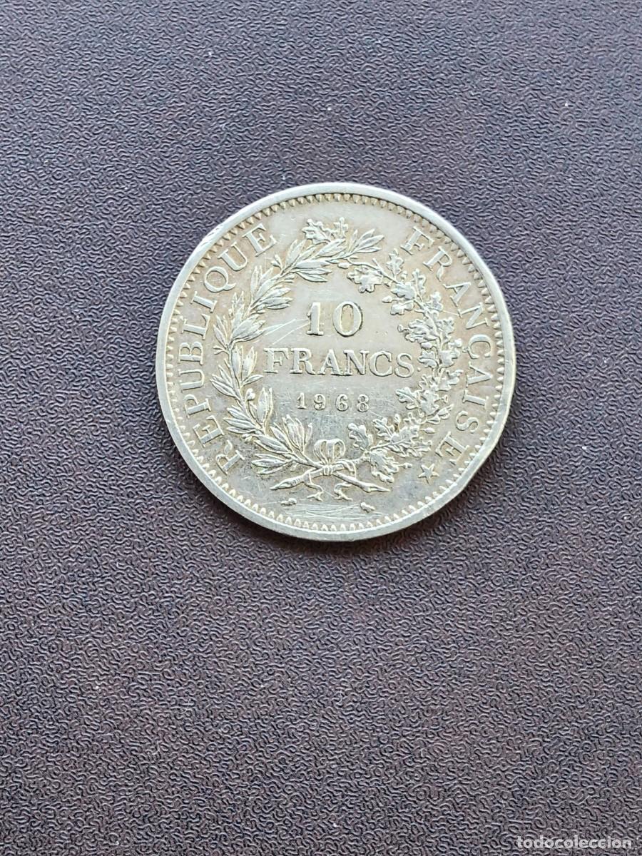Monedas antiguas de Europa: MONEDA DE 10 FRANCOS DE FRANCIA DEL A&Ntilde;O 1968 HERCULES. DE PLATA.1