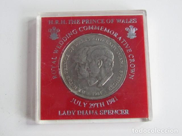 Monedas antiguas de Europa: PRECIOSA Medalla de la Corona Real Britanica de la Boda de Lady Diana y el Pr&iacute;ncipe Carlos - 1981