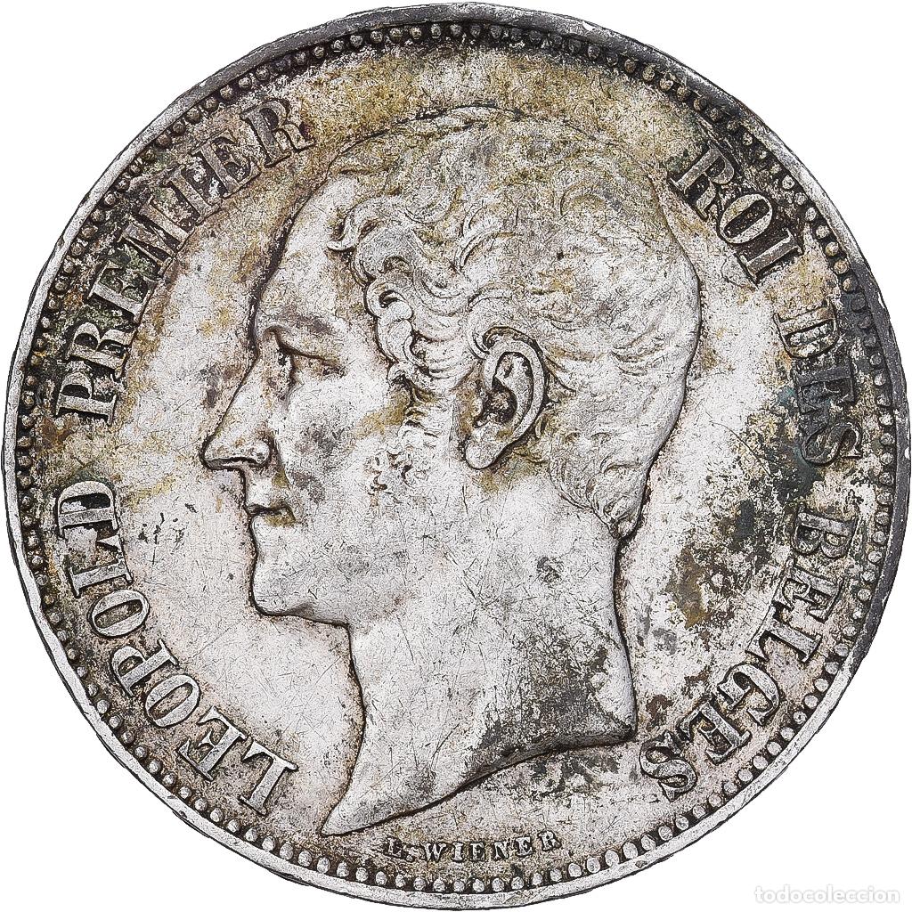 Monedas antiguas de Europa: [#1213953] B&eacute;lgica, Leopold I, 5 Francs, 5 Frank, 1858, Bruxelles, Plata, BC+, KM:17