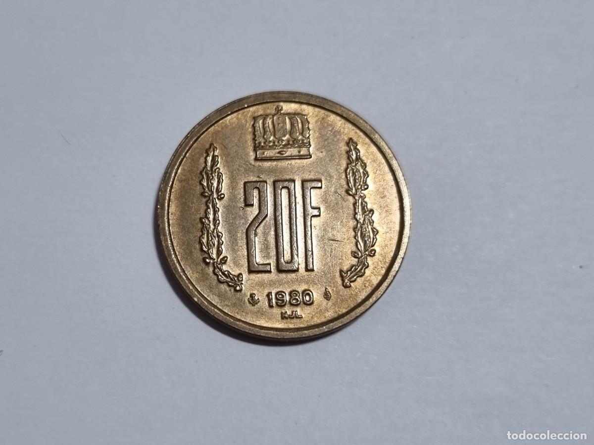 Monedas antiguas de Europa: Antigua Moneda Luxemburgo 20 Francos 1980 Coleccionista
