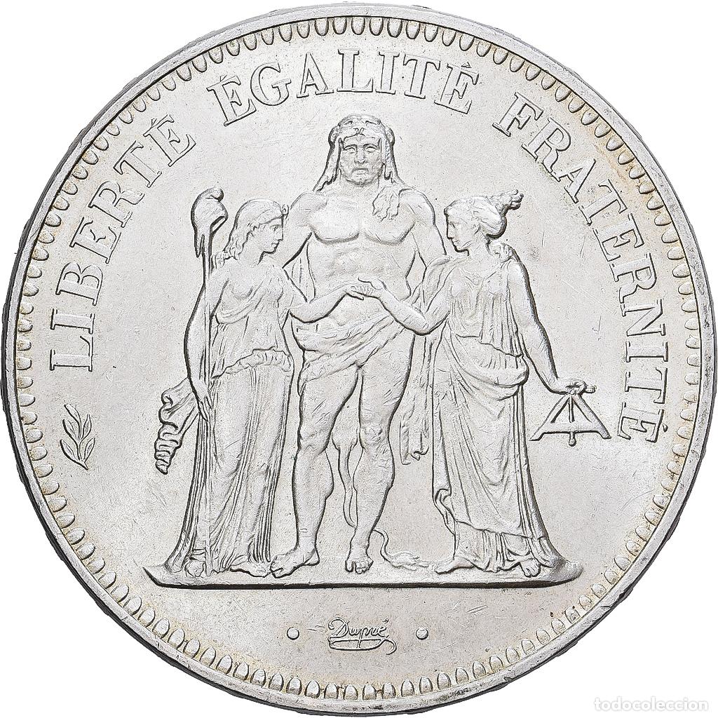 Monedas antiguas de Europa: [#1117839] Moneda, Francia, Hercule, 50 Francs, 1974, Avers 20 francs, MBC+, Plata