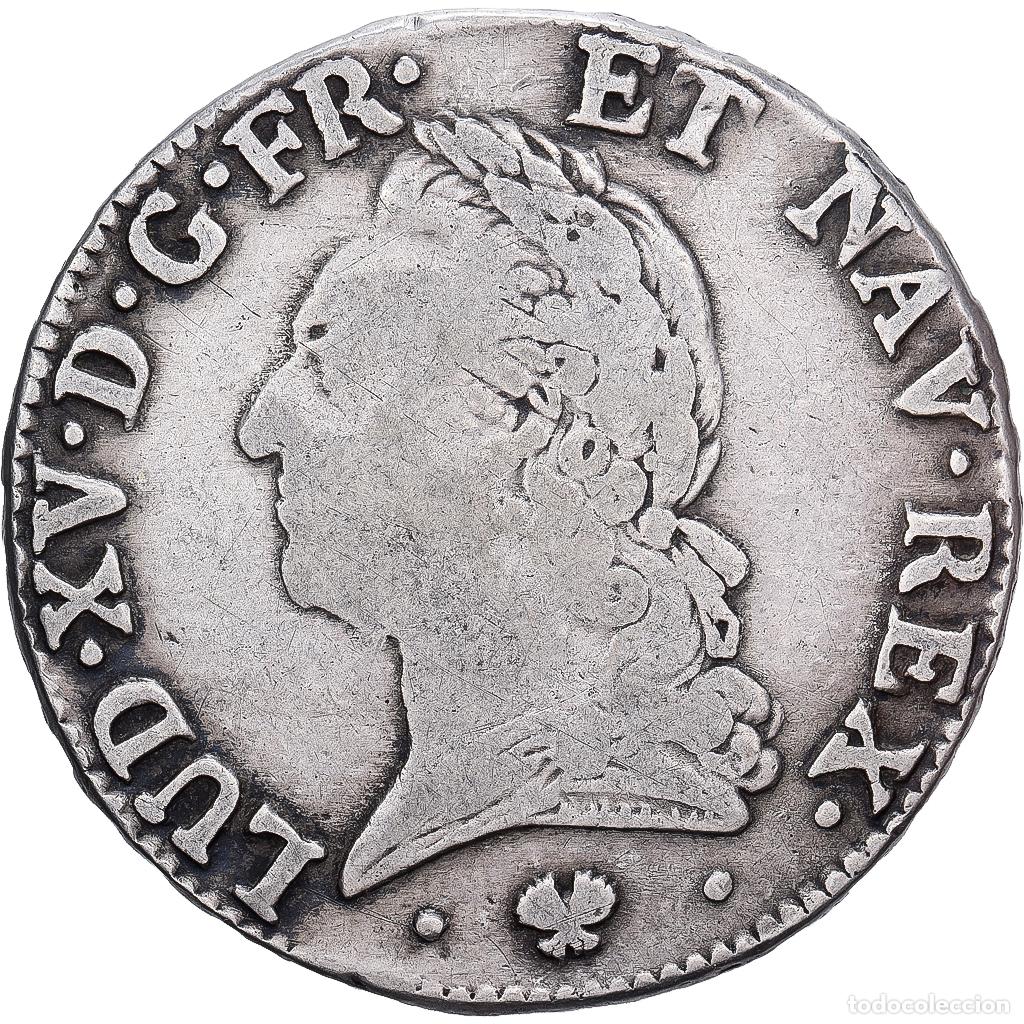 Monedas antiguas de Europa: [#1202868] Francia, Louis XV, &Eacute;cu &agrave; la vieille t&ecirc;te, 1772, Bayonne, Plata, BC+