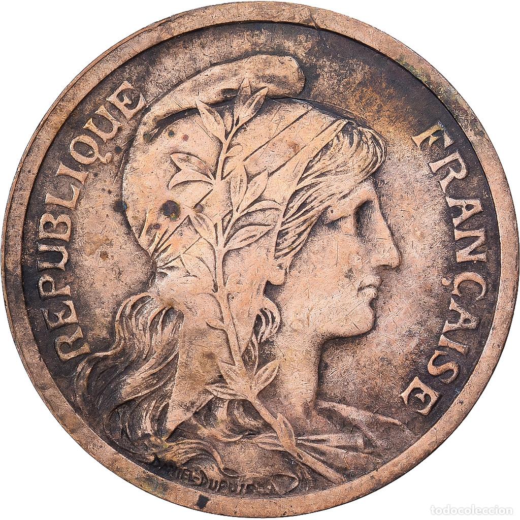Monedas antiguas de Europa: [#1513113] Francia, 2 Centimes, Dupuis, 1907, Paris, Bronce, MBC, Gadoury:107, KM:841