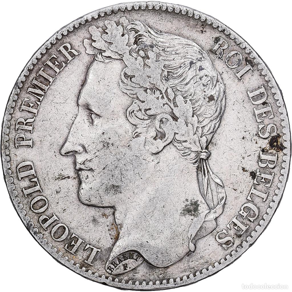 Monedas antiguas de Europa: [#1213951] B&eacute;lgica, Leopold I, 5 Francs, 5 Frank, 1849, Bruxelles, Plata, MBC, KM:3.2