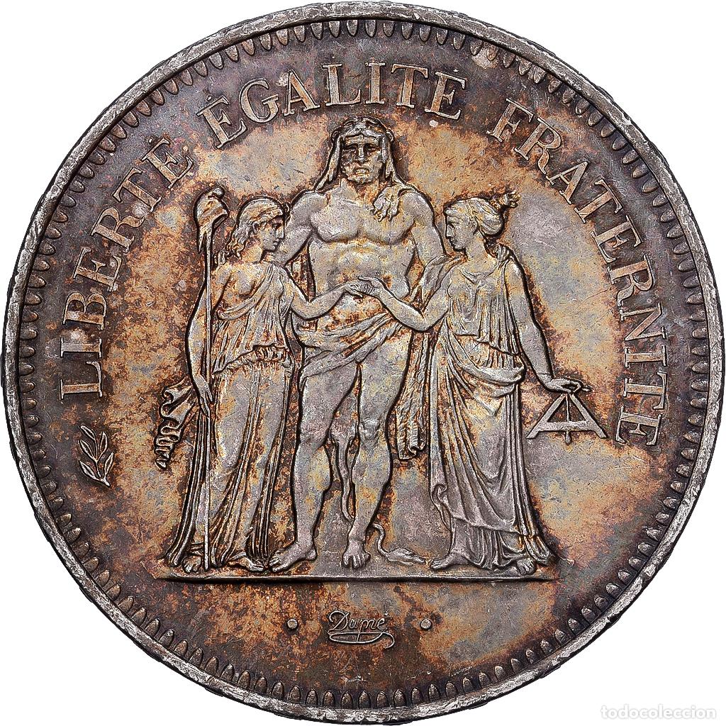 Monedas antiguas de Europa: [#1213940] Francia, 50 Francs, Hercule, 1977, Paris, Plata, EBC+, KM:941.1