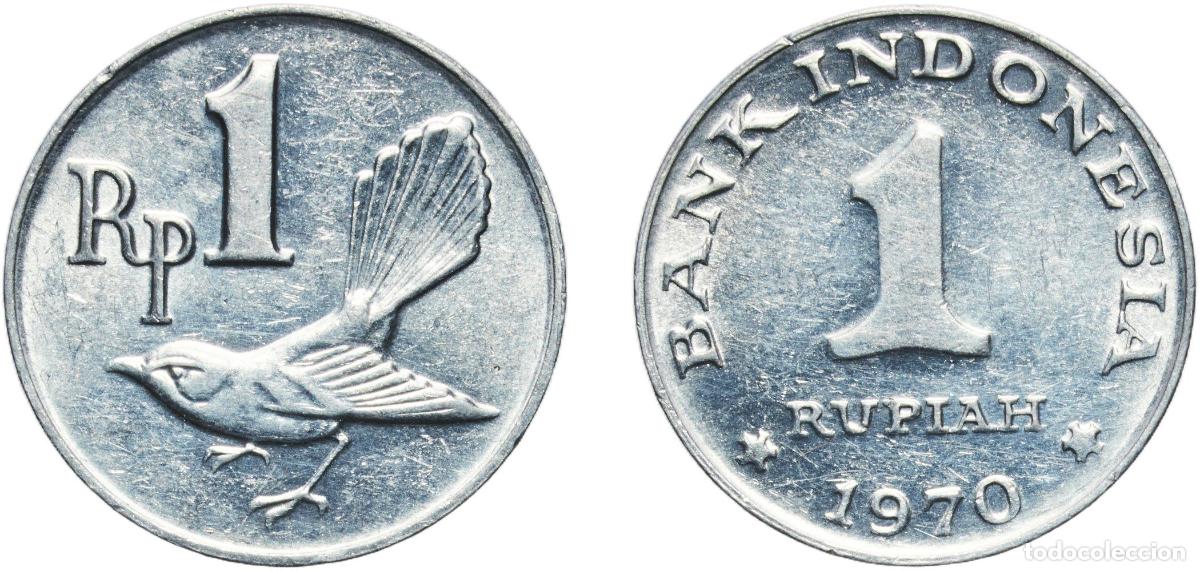 Monedas antiguas de Europa: Indonesia Republic 1970 1 Rupiah Aluminium (136010000) 1.44g UNC KM 20 Sch&ouml;n 20