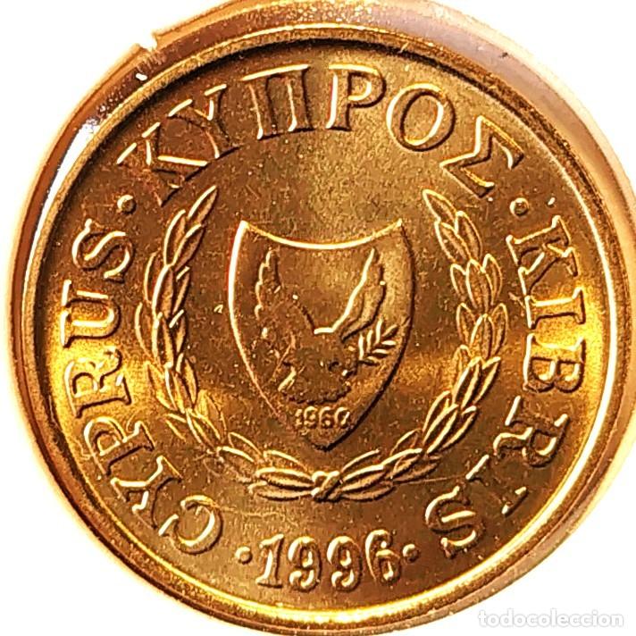 Monedas antiguas de Europa: CHIPRE (1983-2007) - 1 CENTAVO 1996 - REPUBLICA DE CHIPRE - A - 2 GR. NICKEL-LATON - DIAMETRO 16,50