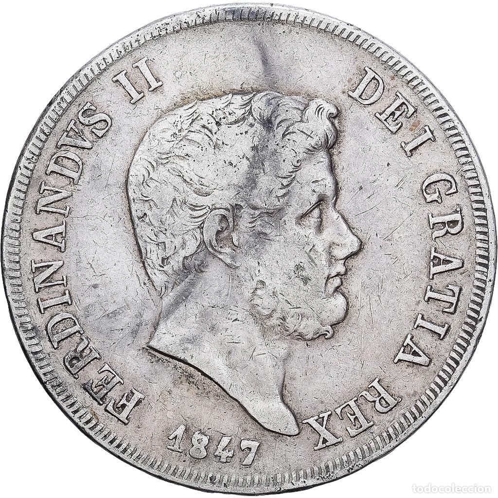 Monedas antiguas de Europa: [#1117838] Kingdom of the Two Sicilies, NAPLES, Ferdinando II, 120 Grana, 1847, Plata, BC+