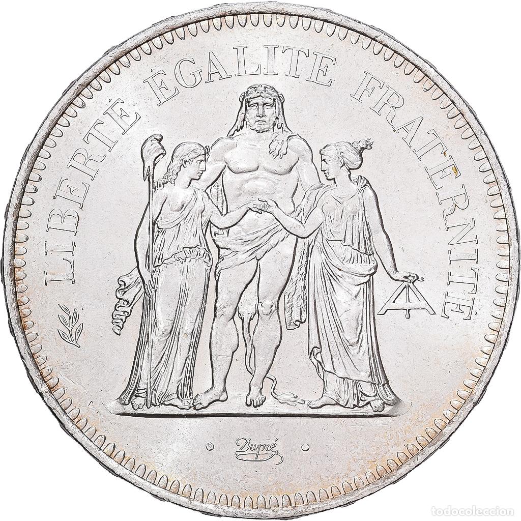 Monedas antiguas de Europa: [#1213939] Francia, 50 Francs, Hercule, 1977, Paris, Plata, EBC+, KM:941.1